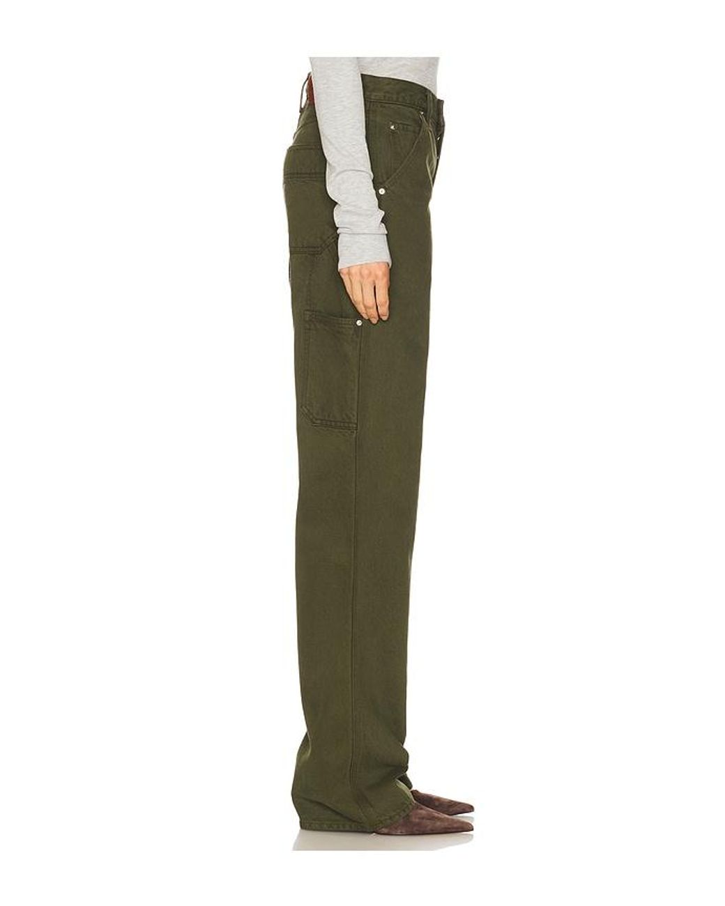 GRLFRND Green Bella Low Rise Boyfriend Utility