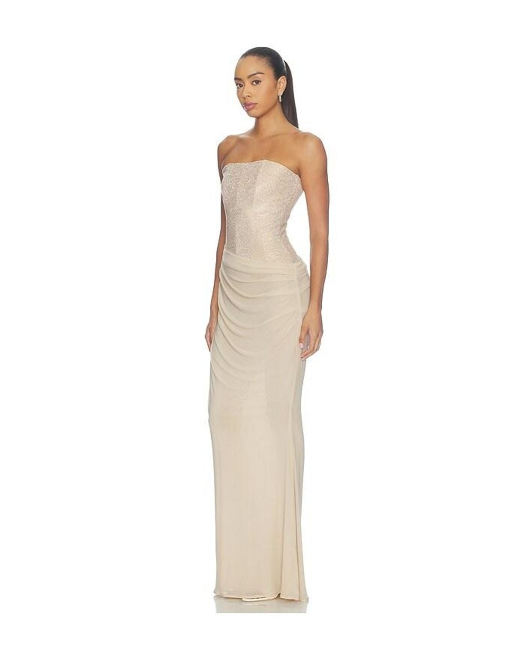 Mariandree Gaitan Natural Anna Dress