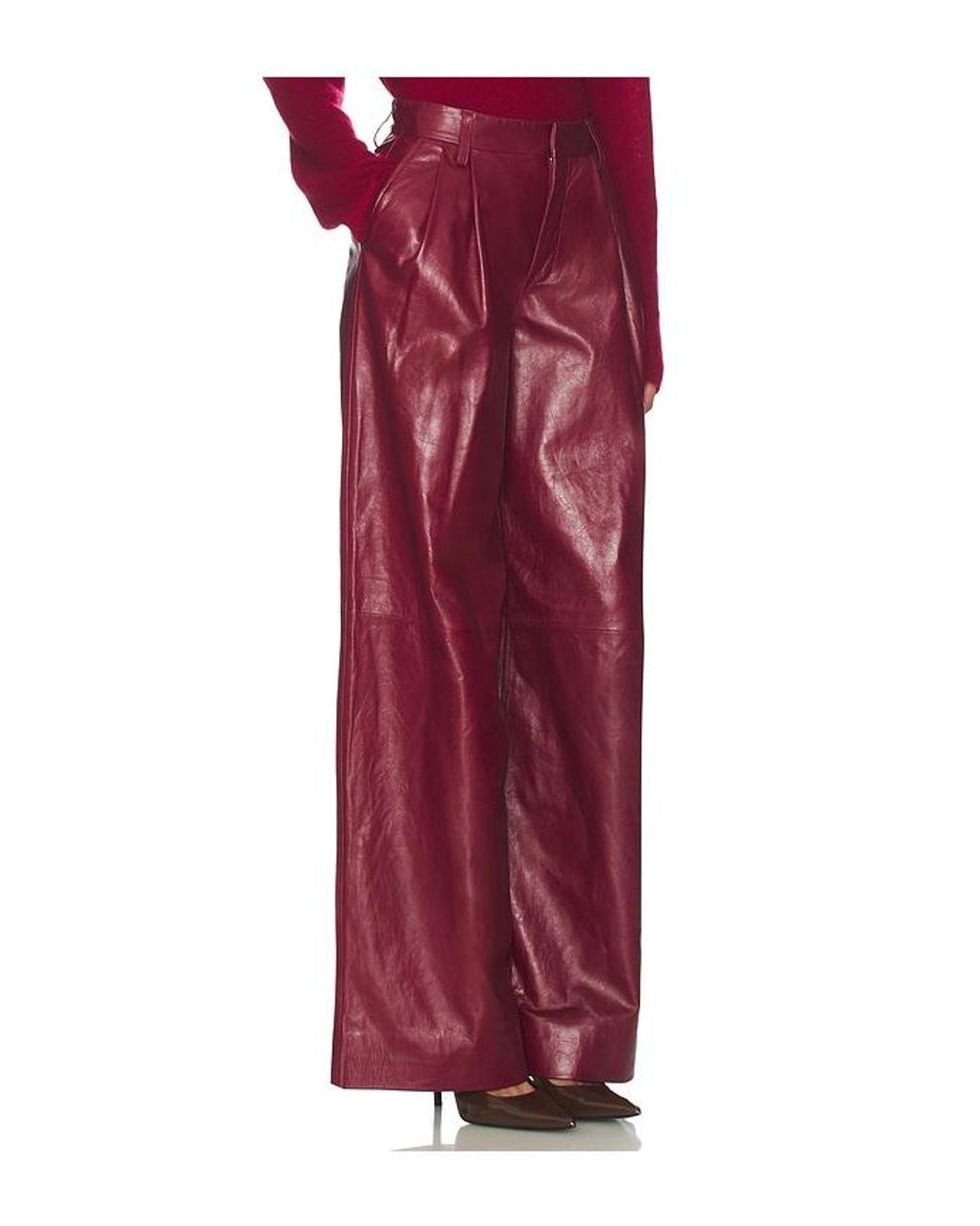 Jonathan Simkhai Red Kobie Pant