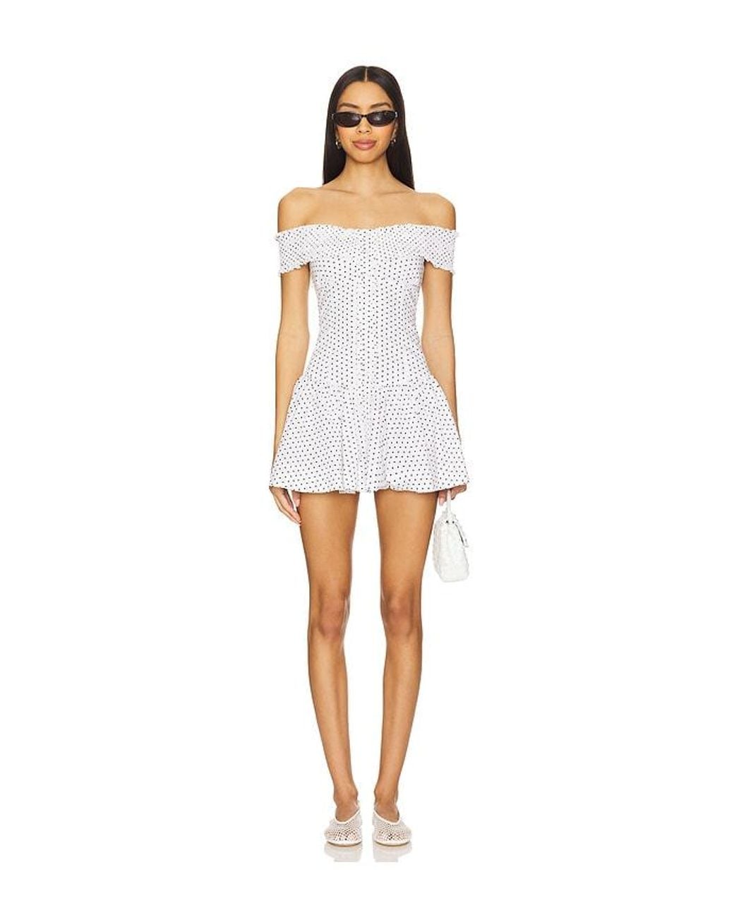 Frankie's Bikinis White Mae Mini Dress