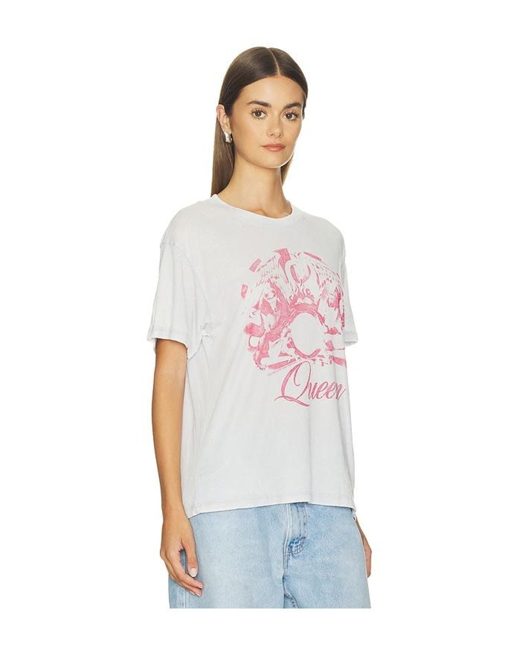 Daydreamer White Queen Best Friend Burnout Boyfriend Tee