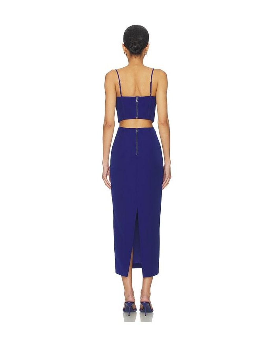 Bardot Blue X Revolve Martini Midi Dress