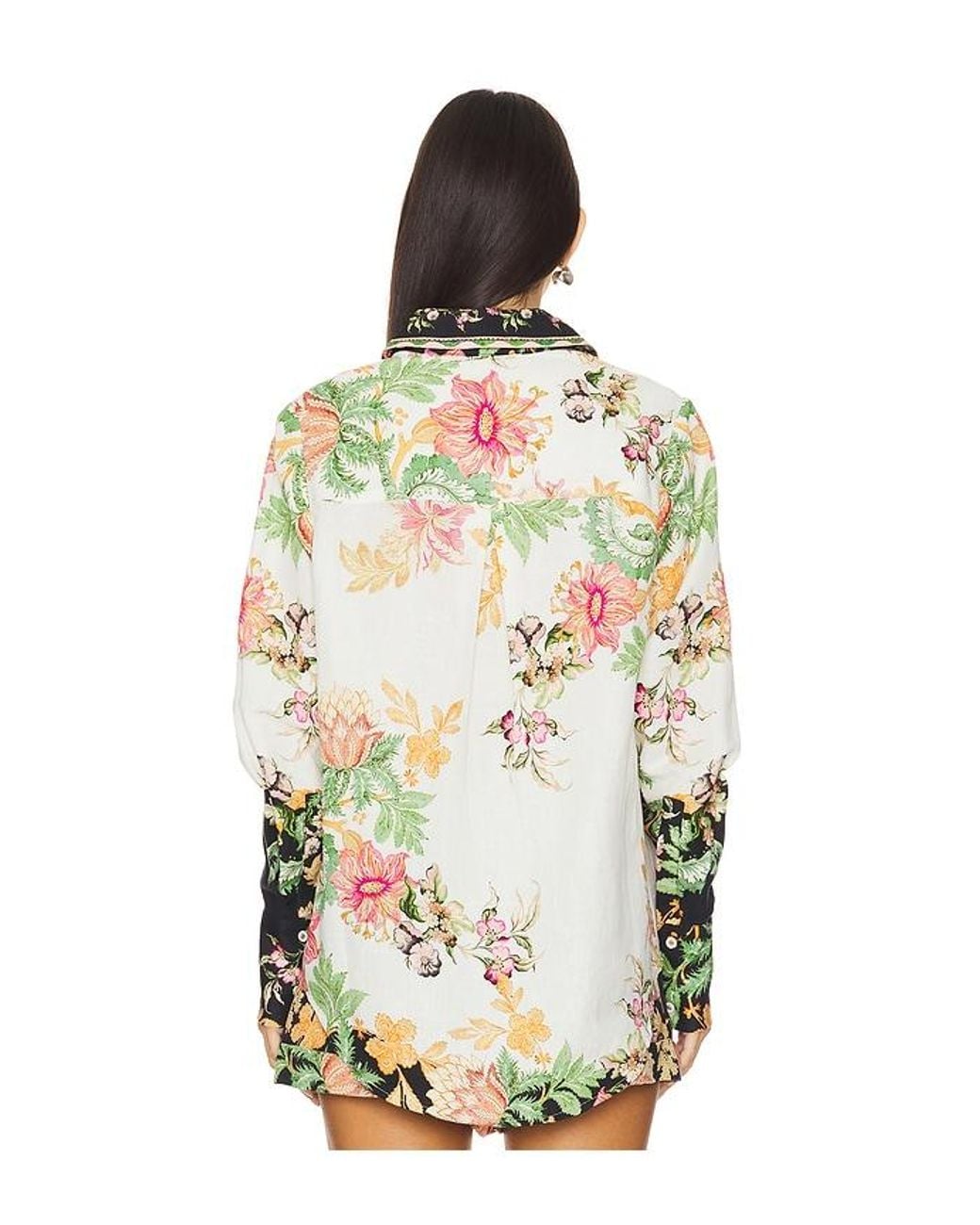 Hemant & Nandita Multicolor Oversized Shirt With Hand Crafted Buttons