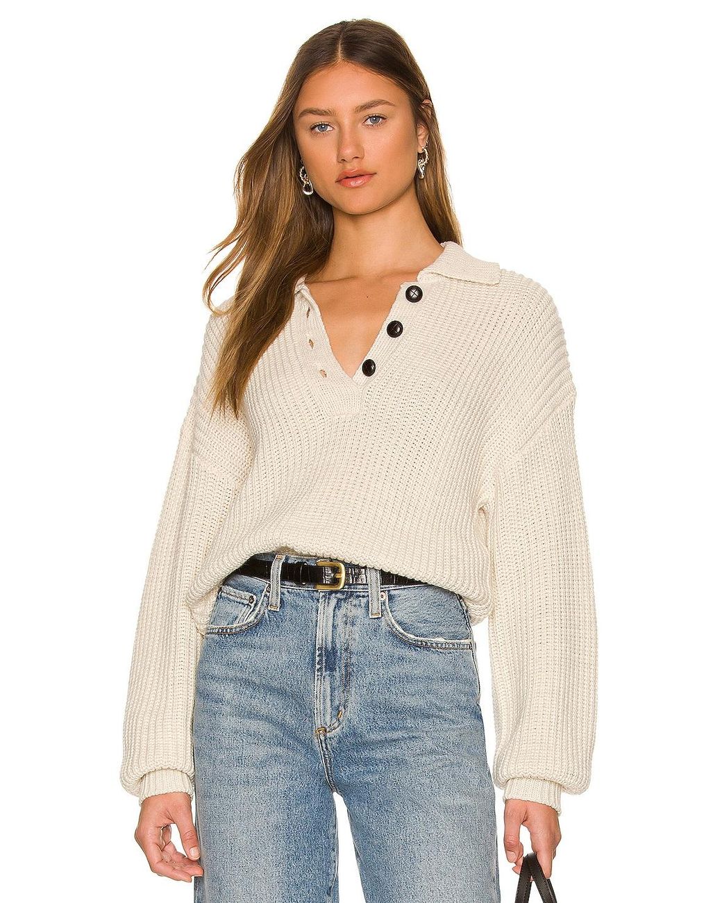 Steve Madden Mountain Time Sweater in Natural | Lyst