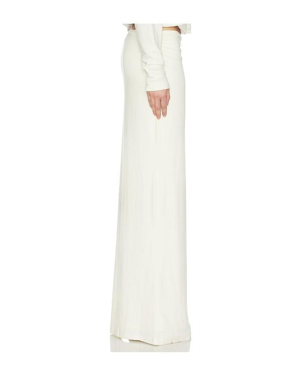 SNDY'S White Ainara Maxi Skirt