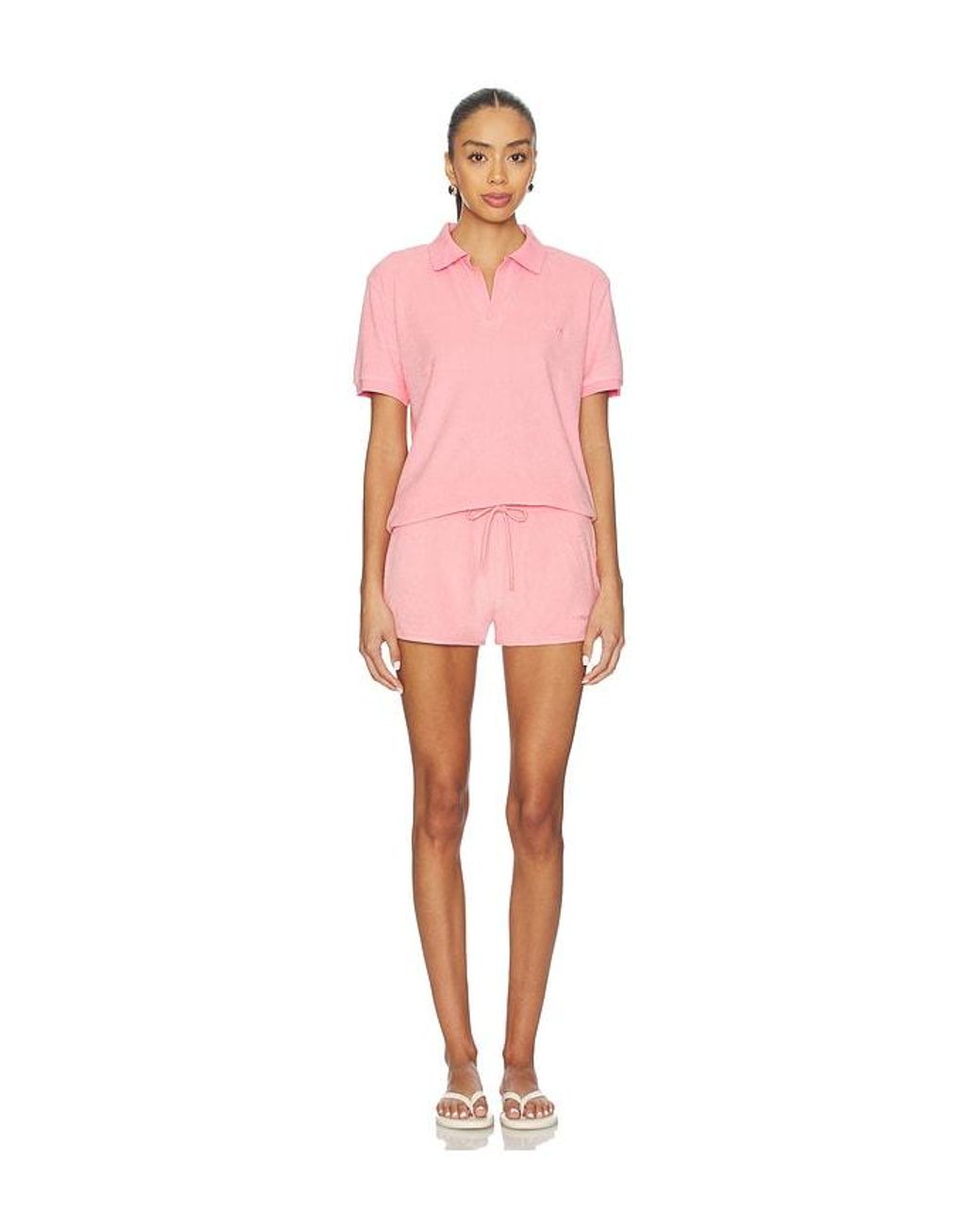 Hunza G Pink Polohemd