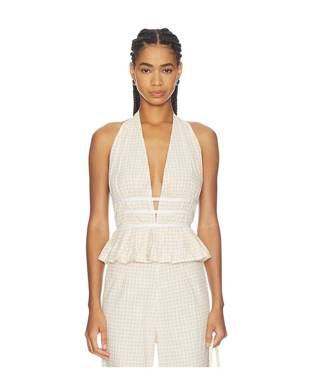 Juillet Natural Halter Top