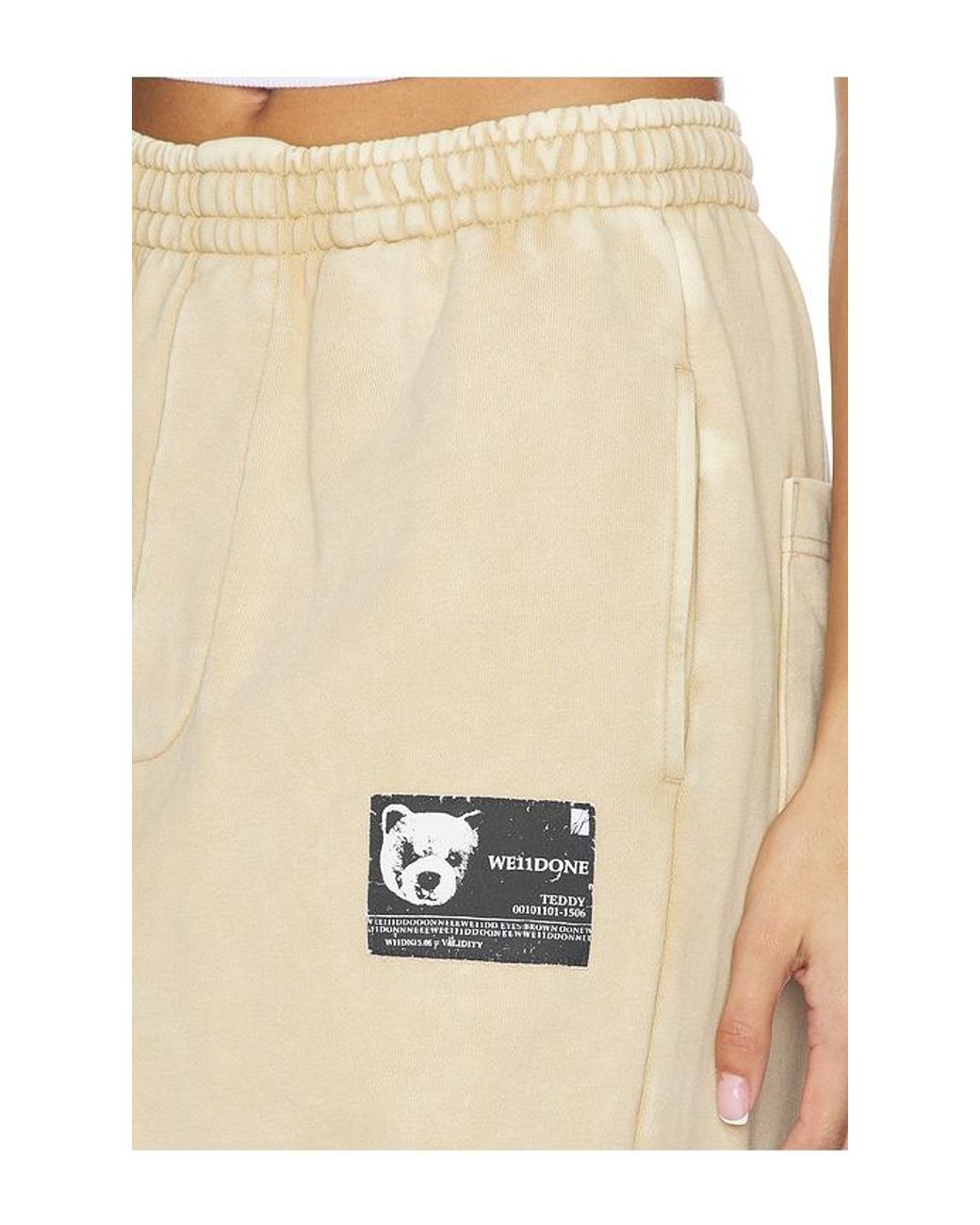 we11done Natural Teddy Id Jersey Pant