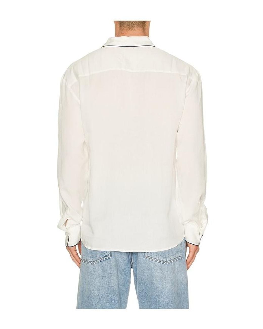 KROST White Jordan Piping Shirt for men