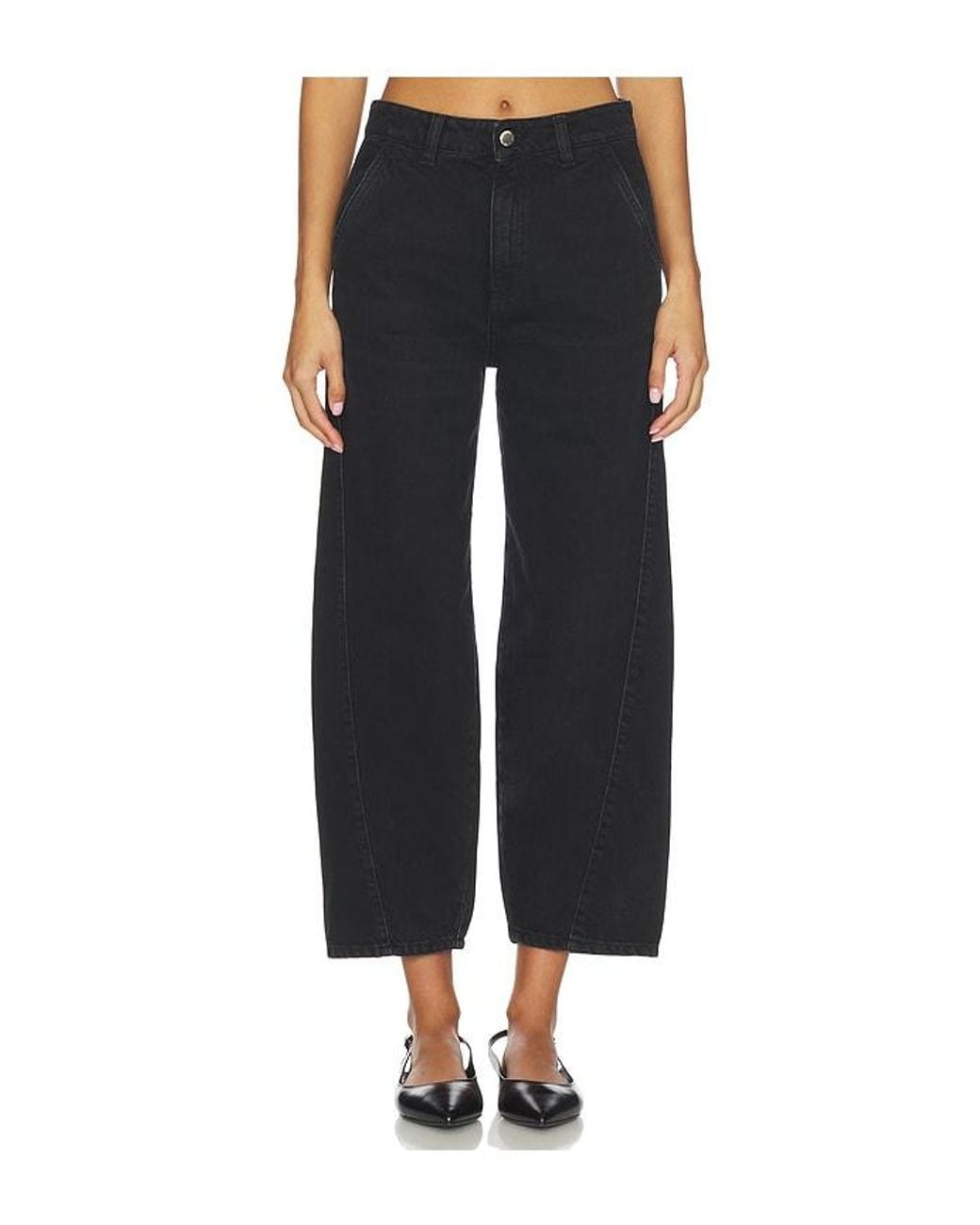 ICON DENIM Black Juno Wide Leg Jeans