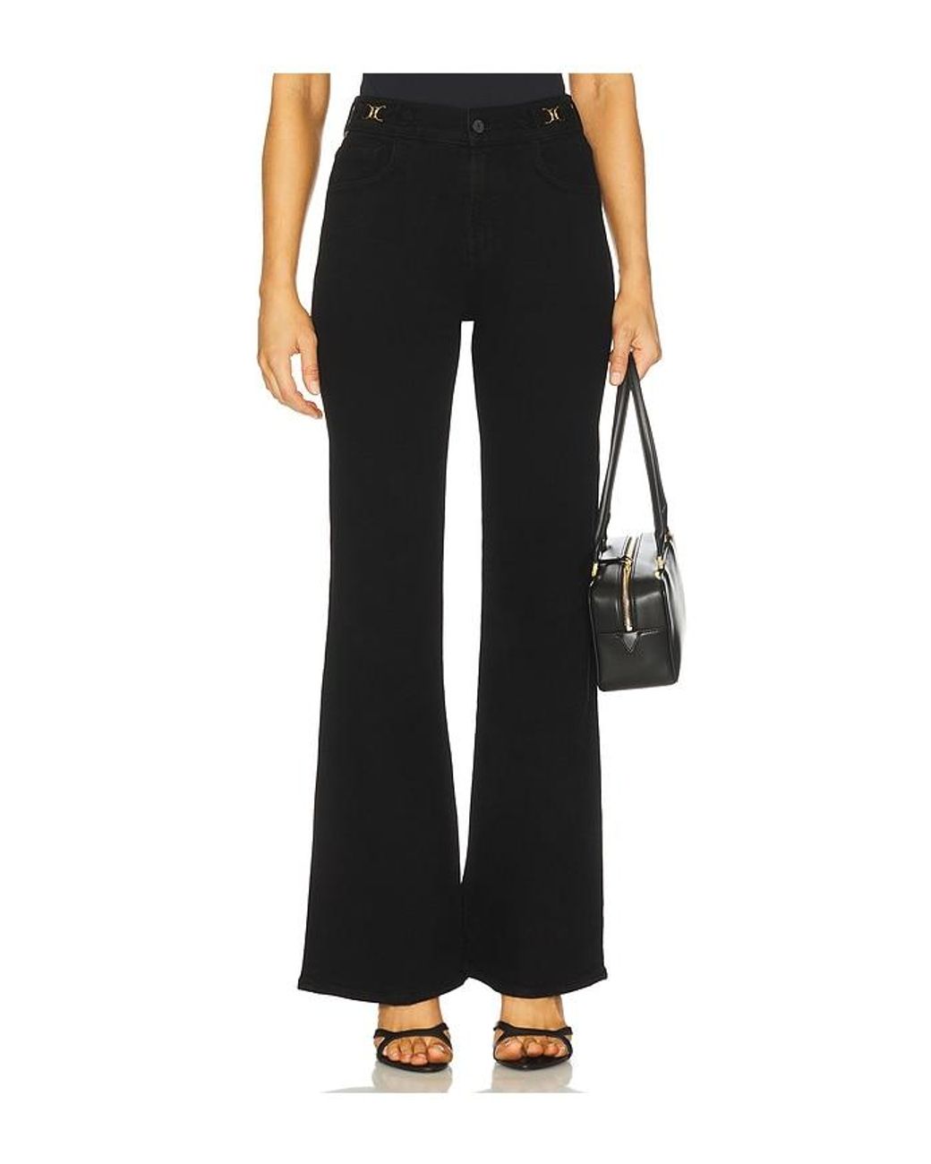 Citizens of Humanity Black Kimberly Flare With Horsebit Jeans