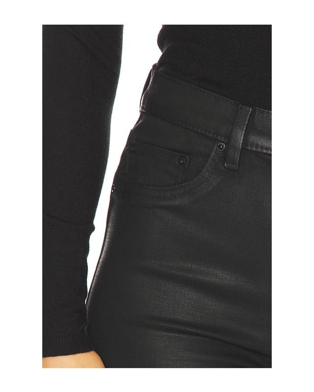 DL1961 Black Karmine High Rise Wide Leg Jeans