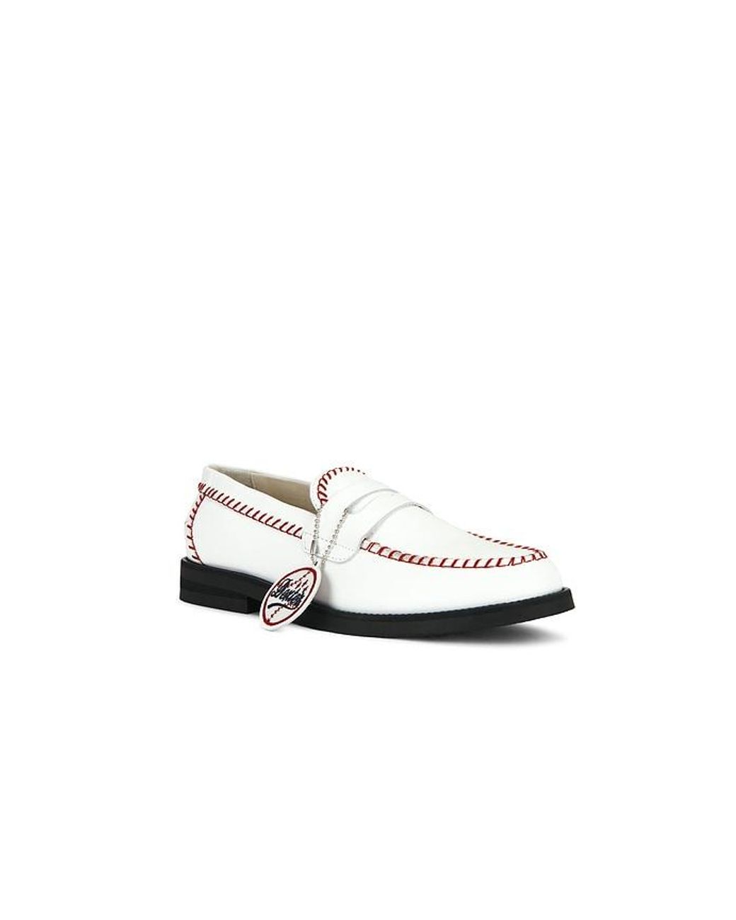 Duke & Dexter White Wilde Dexter Baseball Penny Loafer for men