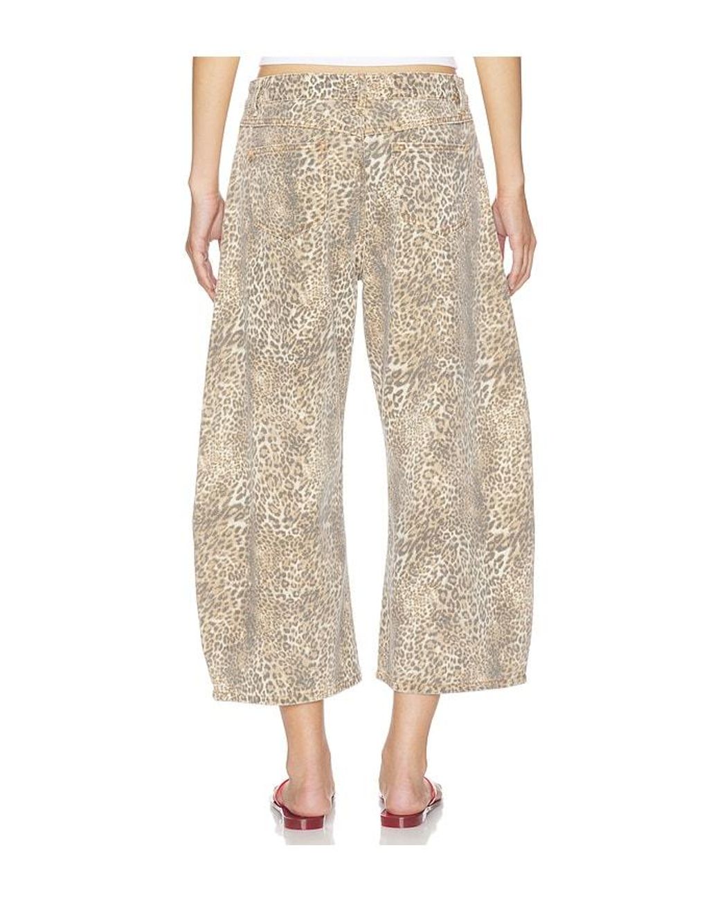 Lioness Natural Horseshoe Cropped Jeans