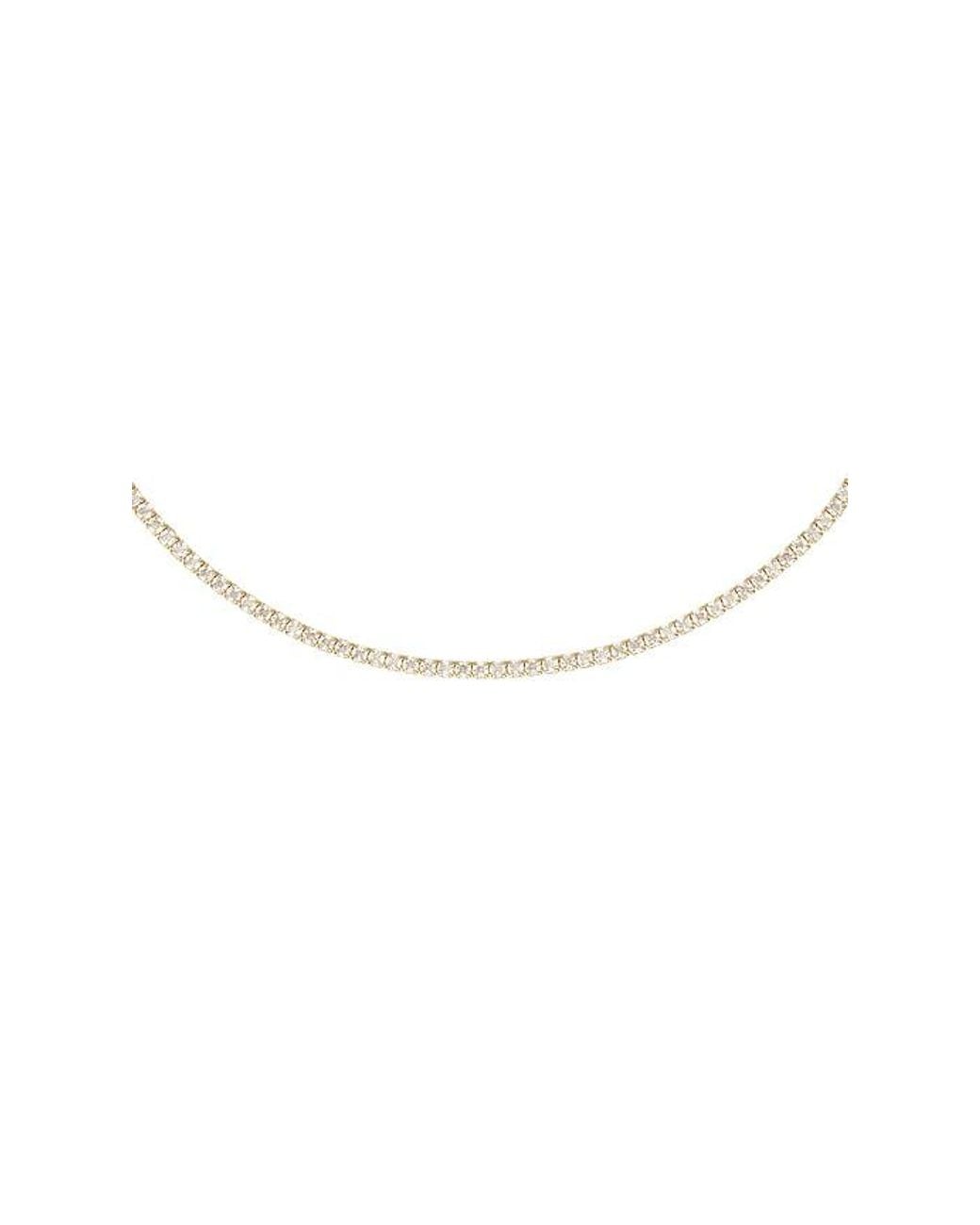By Adina Eden White Thin Tennis Choker