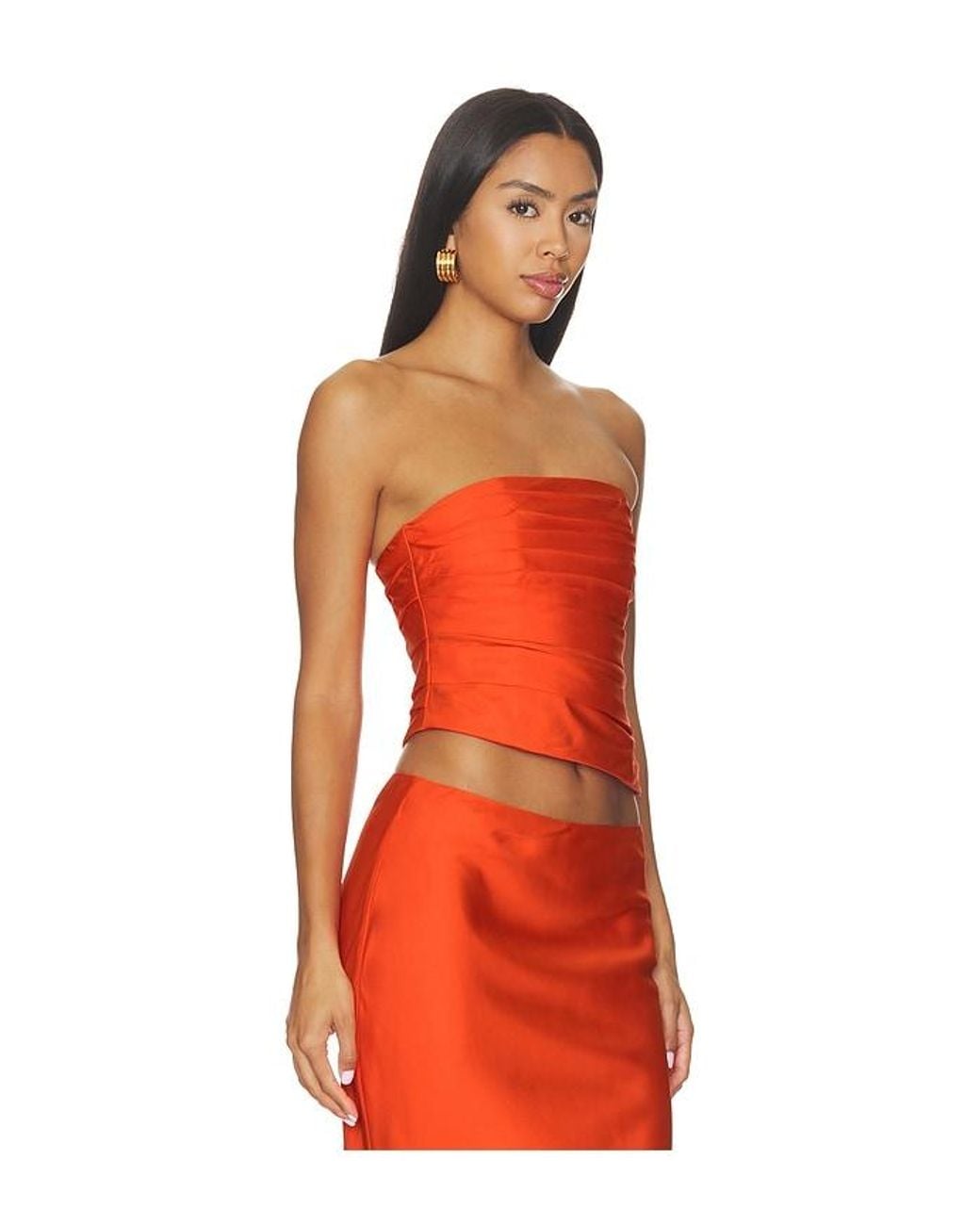 Cult Gaia Orange Krisha Top