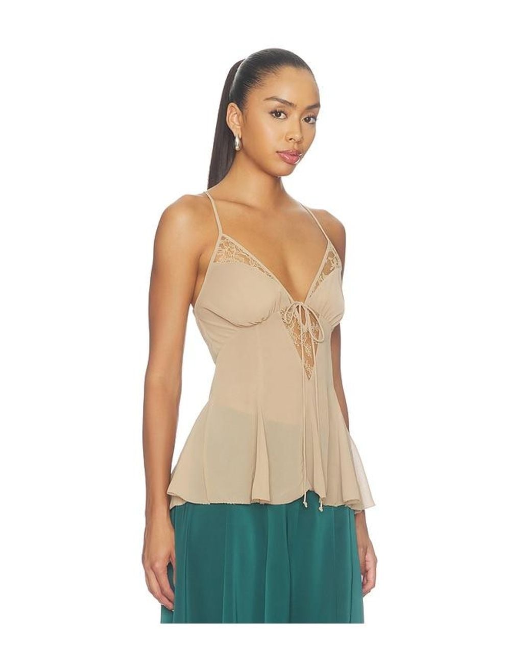 Camila Coelho Gray Odete Top