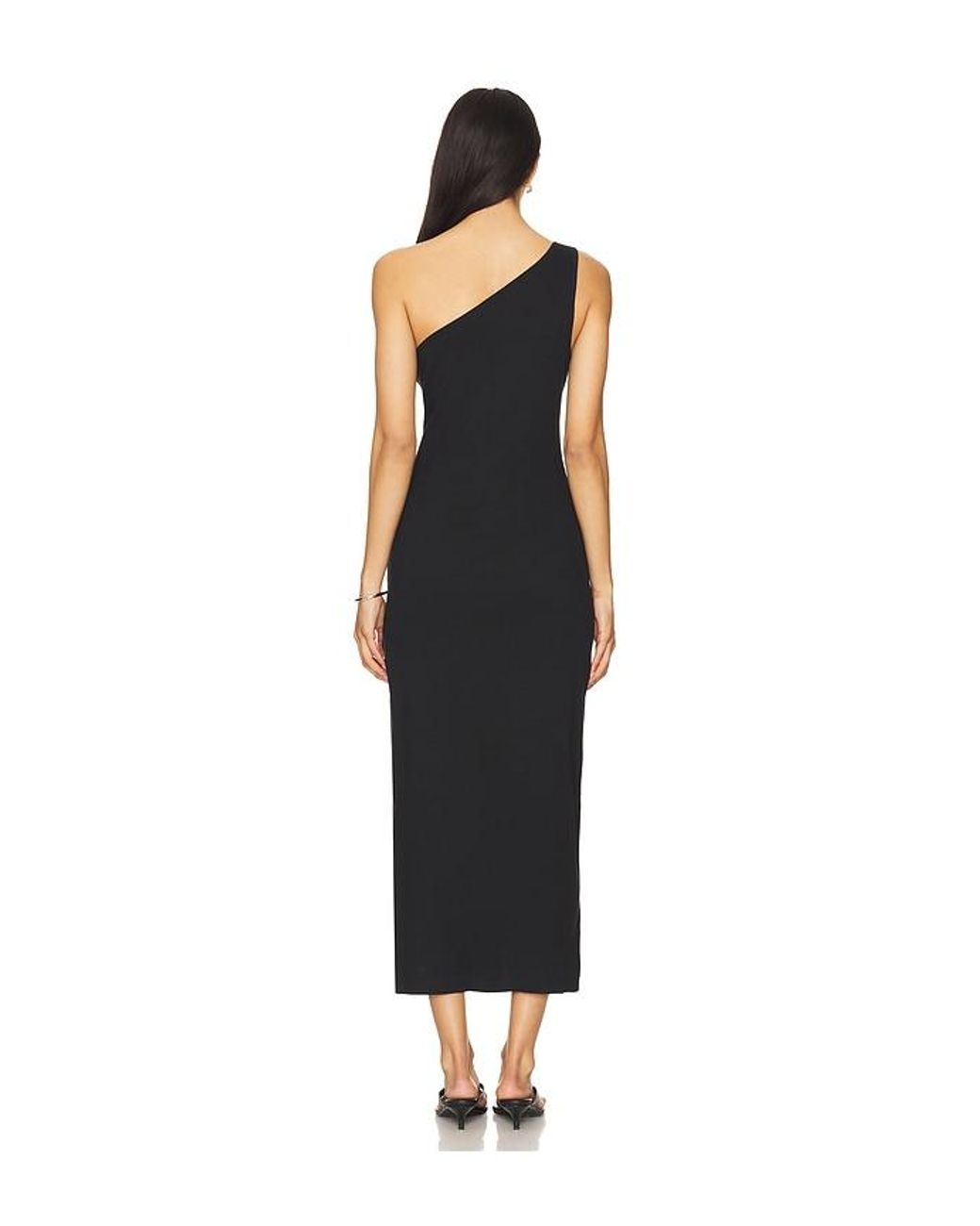 Seafolly Black Jersey One Shoulder Dress