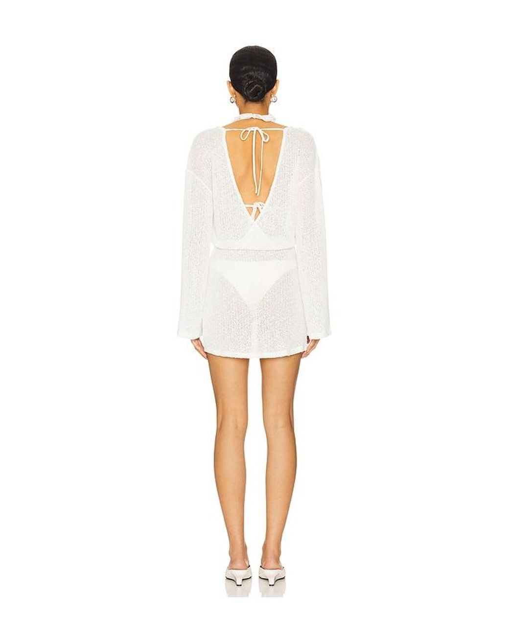 Lovers + Friends White Freya Mini Dress