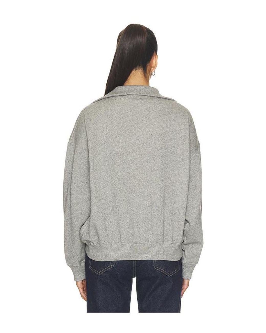 Polo Ralph Lauren Gray Arctic Fleece Knit Long Sleeve Mock Neck Sweatshirt