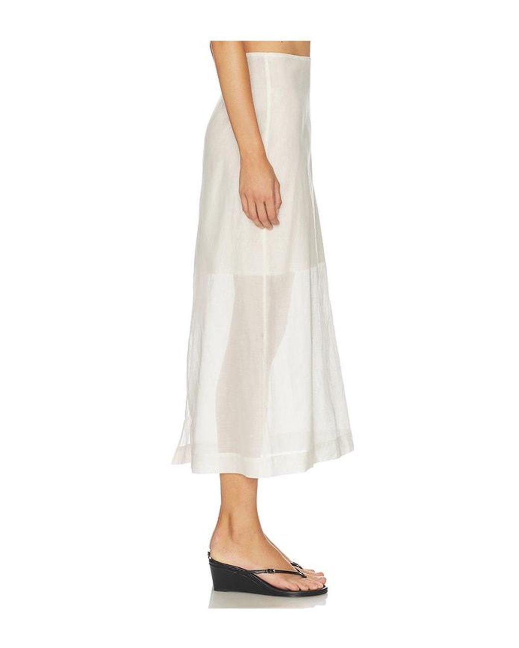 By Malene Birger White Esta Soft Organza Skirt