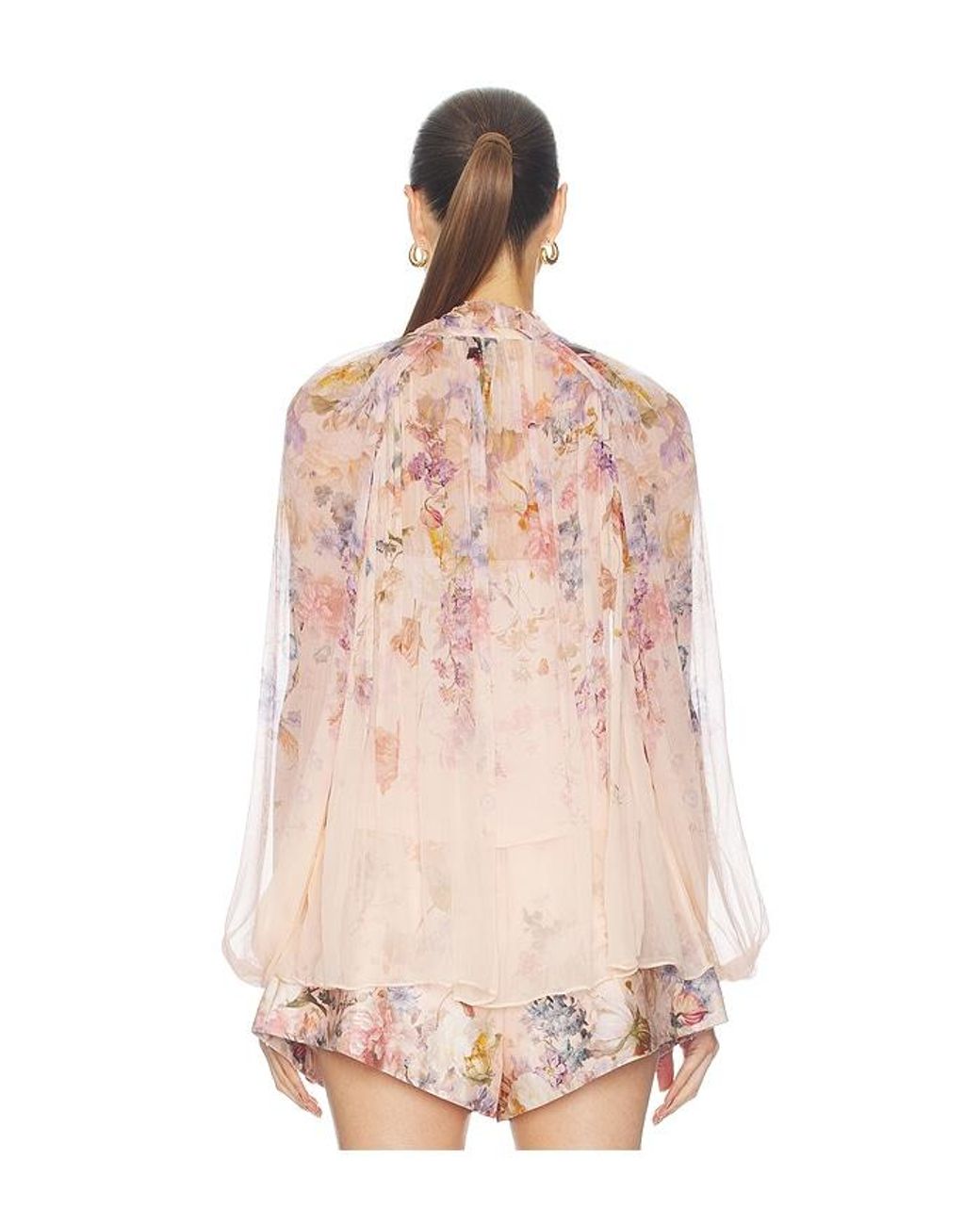 Zimmermann Pink Valiant Billow Blouse