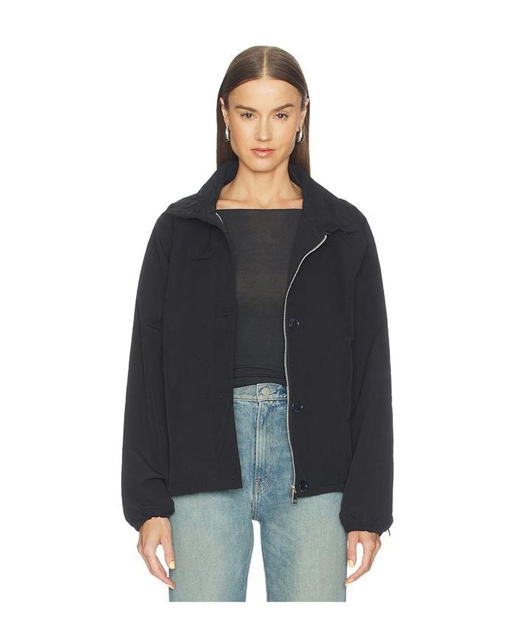 superdown Blue Kirrily Funnel Neck Jacket