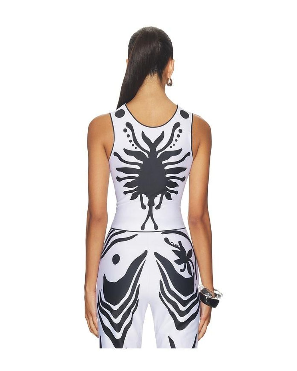 DI PETSA White Iris Lycra Tank Top