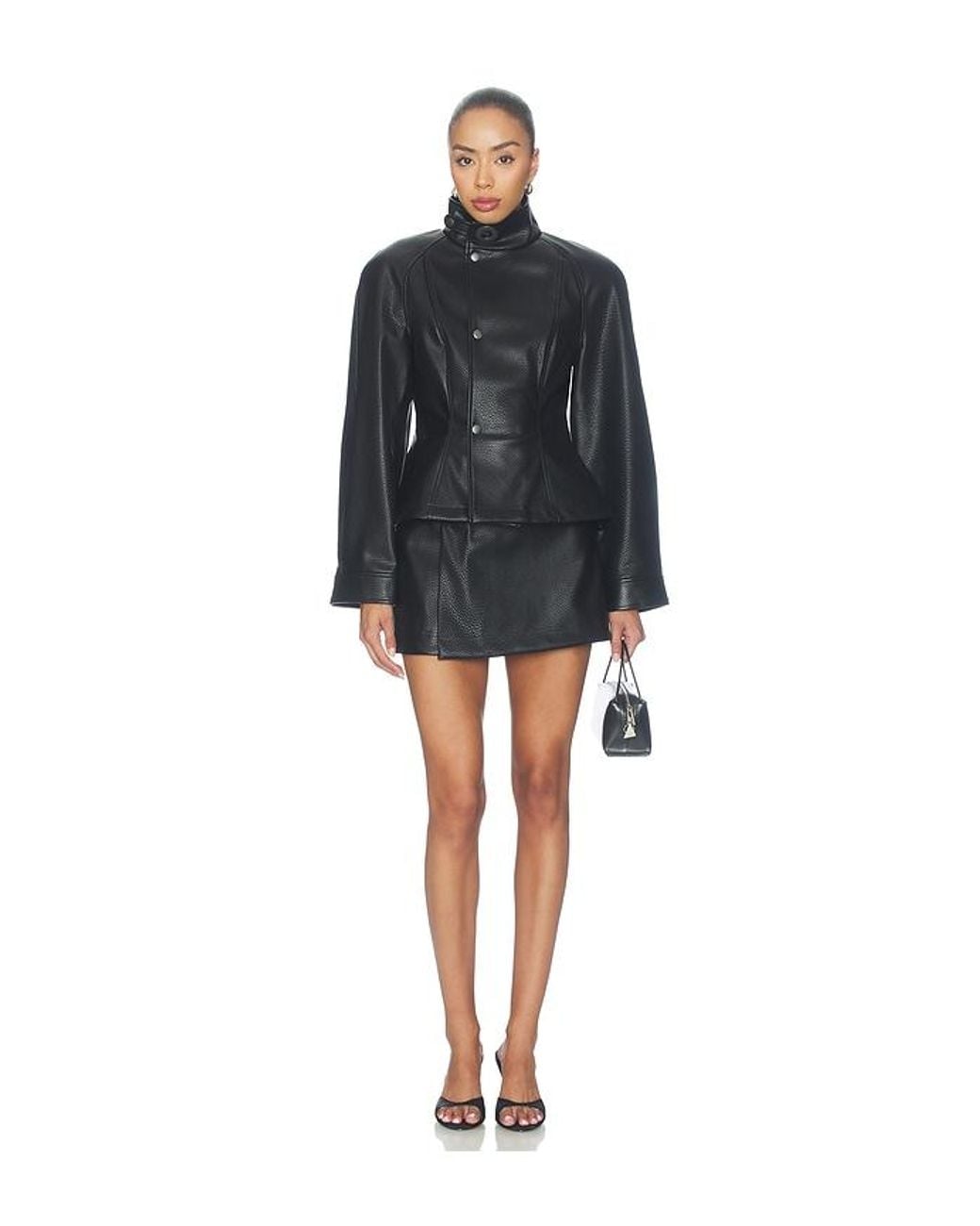 Lovers + Friends Black Rey Faux Leather Jacket