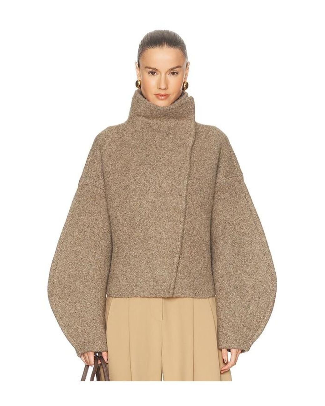 Camila Coelho Natural Wynter Boiled Knit Jacket