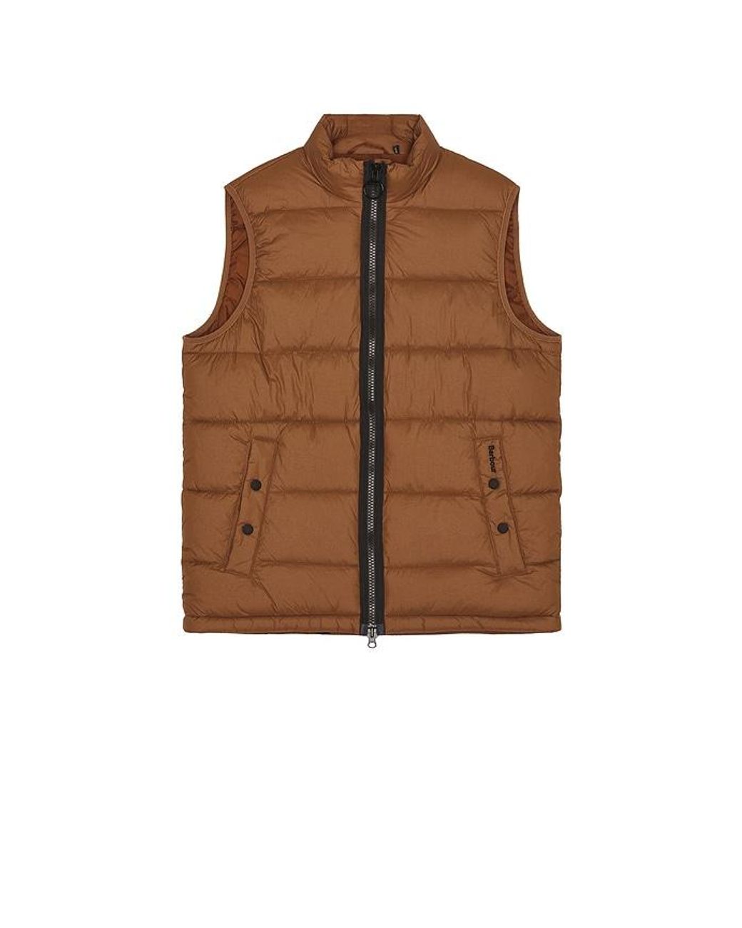 Barbour Brown Offshore Quilted Gilet Vest for men