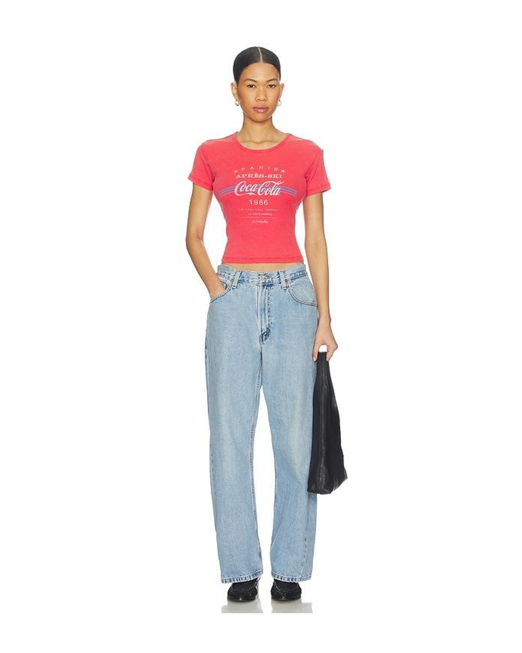 The Laundry Room Red Apres Ski Coca Cola Baby Tee