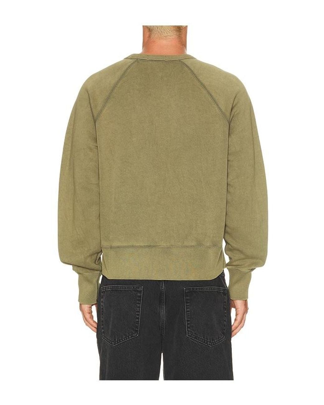 Polo Ralph Lauren Green Seasonal Fleece Rocks Bear Crewneck Sweatshirt for men