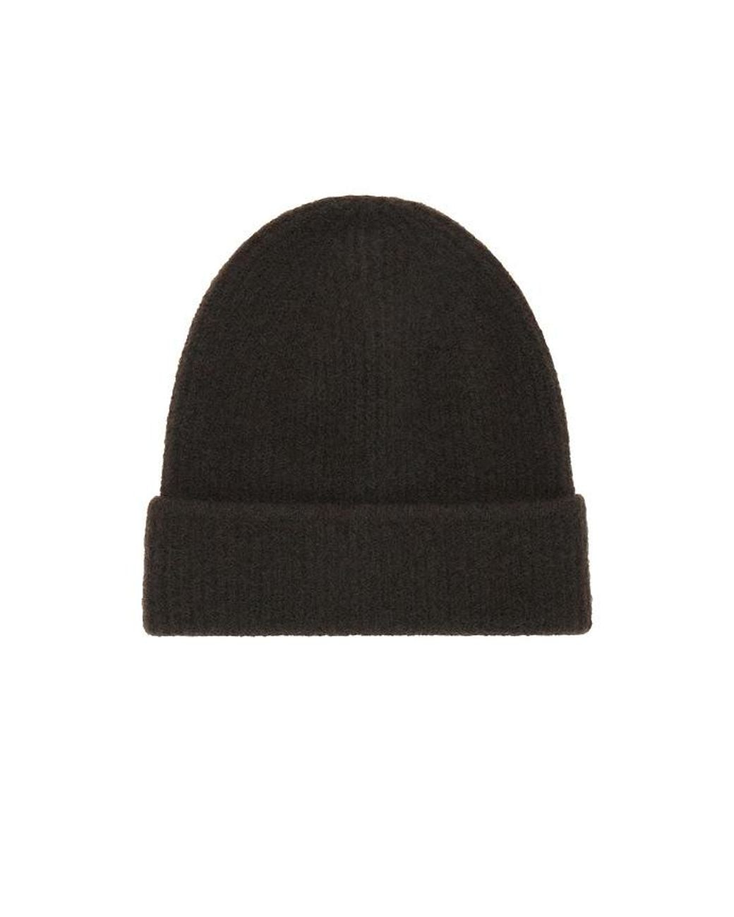 Theory Black Baby Yak Beanie for men