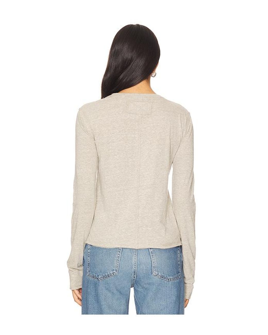 Free People Blue X We The Free Nova Tee Long Sleeve