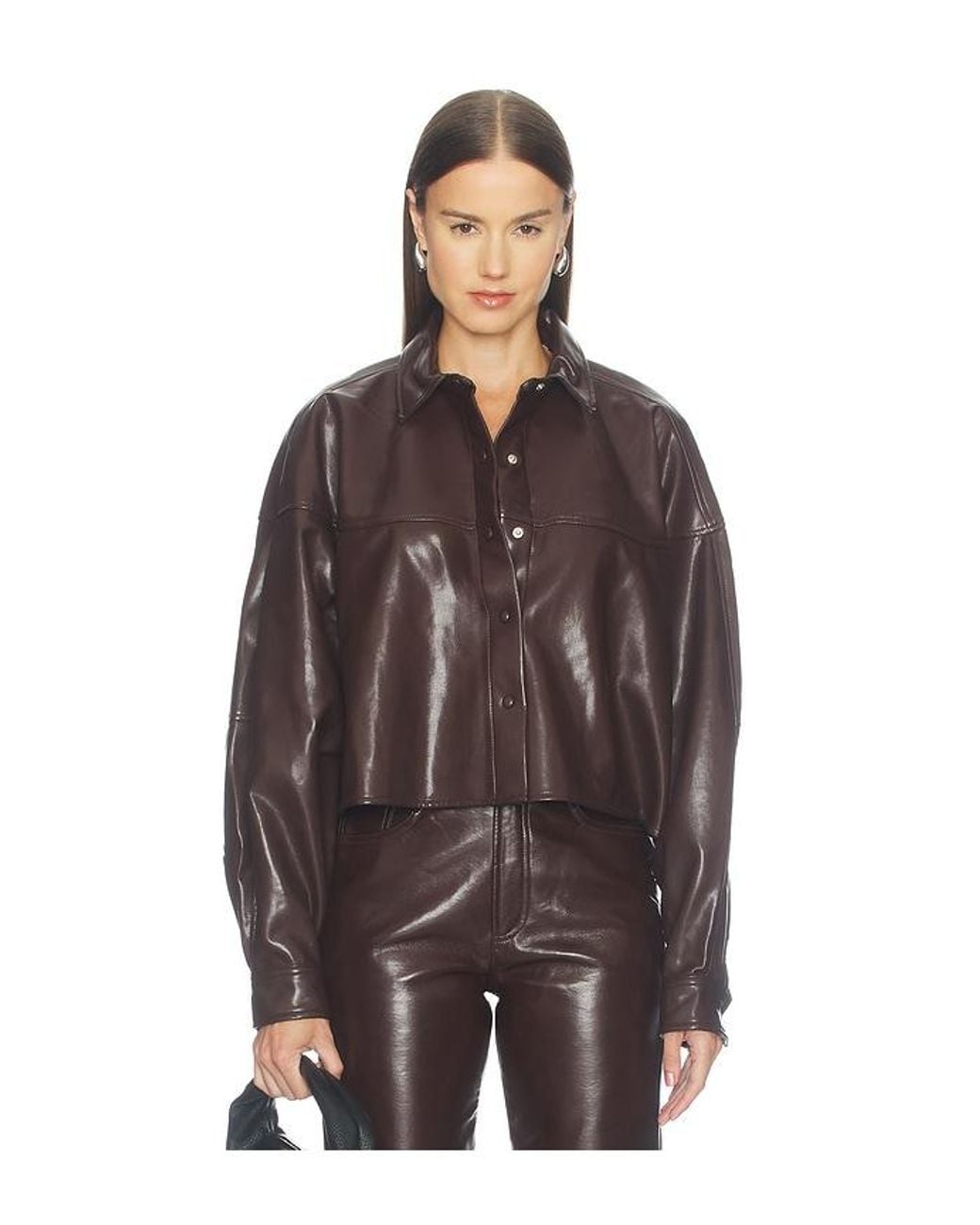 Agolde Brown Agnes Shirt