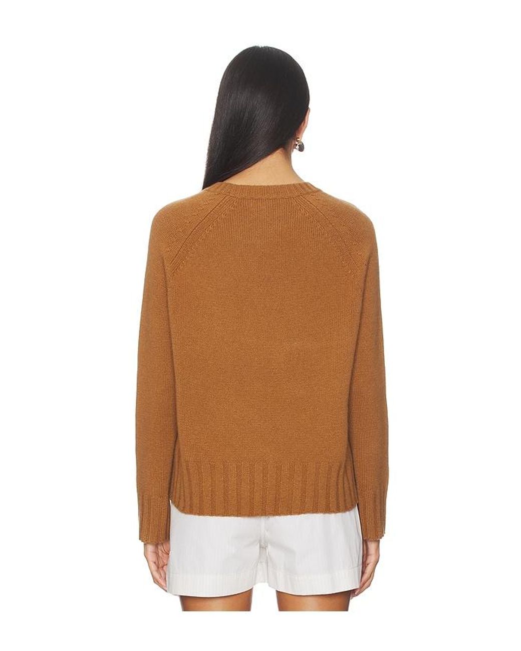 W. Cashmere Brown Gabby Crew Neck