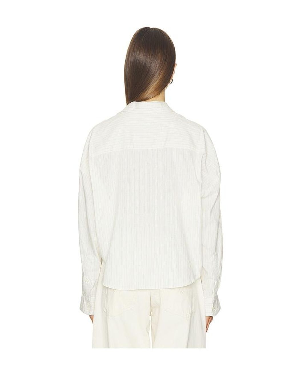 Denimist White Twisted Front Shirt