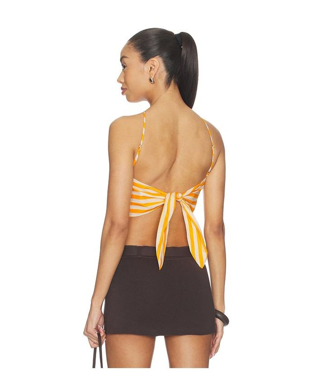 Simon Miller Multicolor Kit Poplin Tie Top