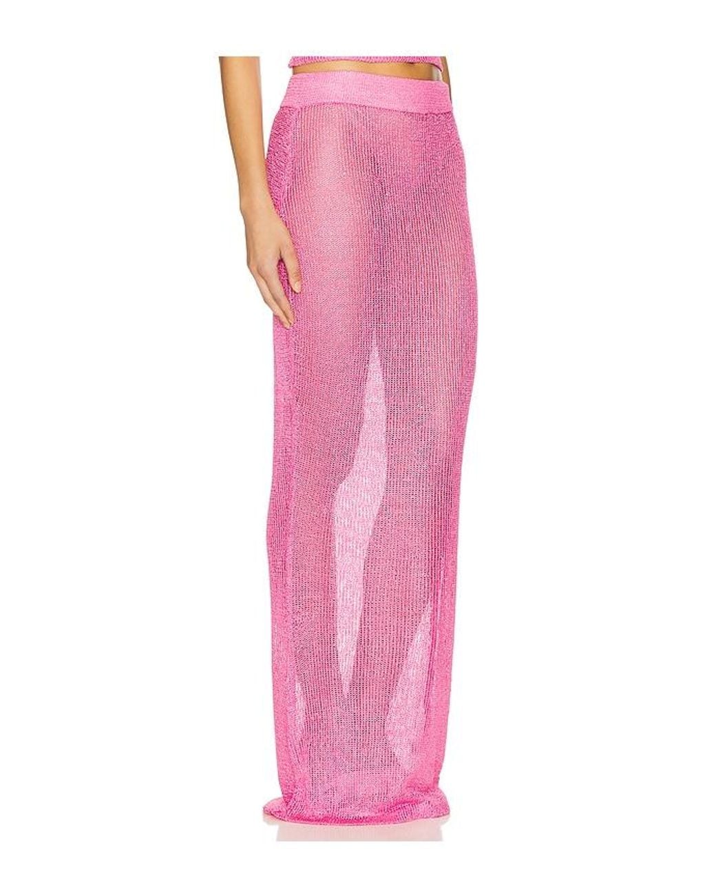 superdown Pink Miranda Maxi Skirt