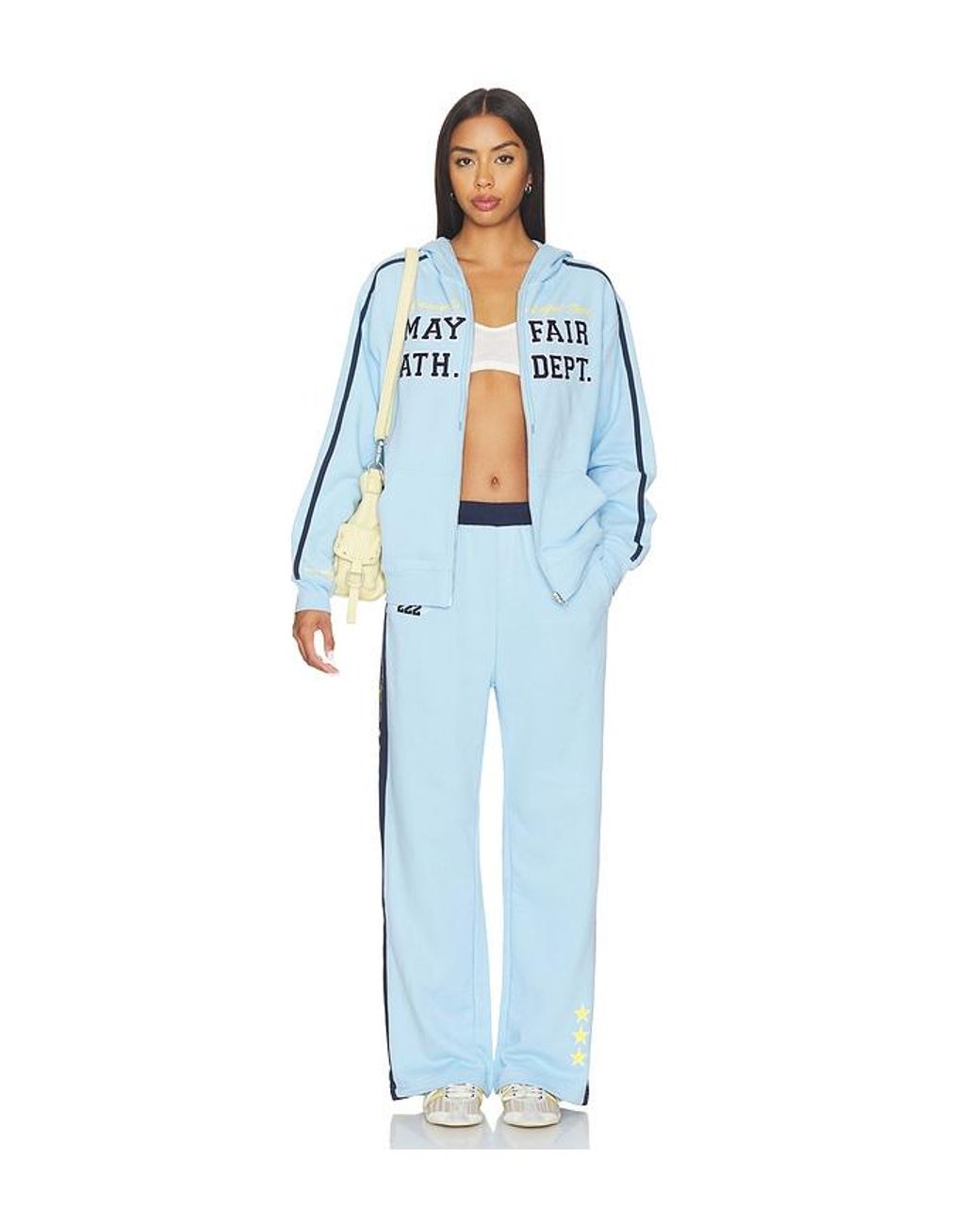 The Mayfair Group Blue Mayfair Athletic Dept. Zip Up Hoodie