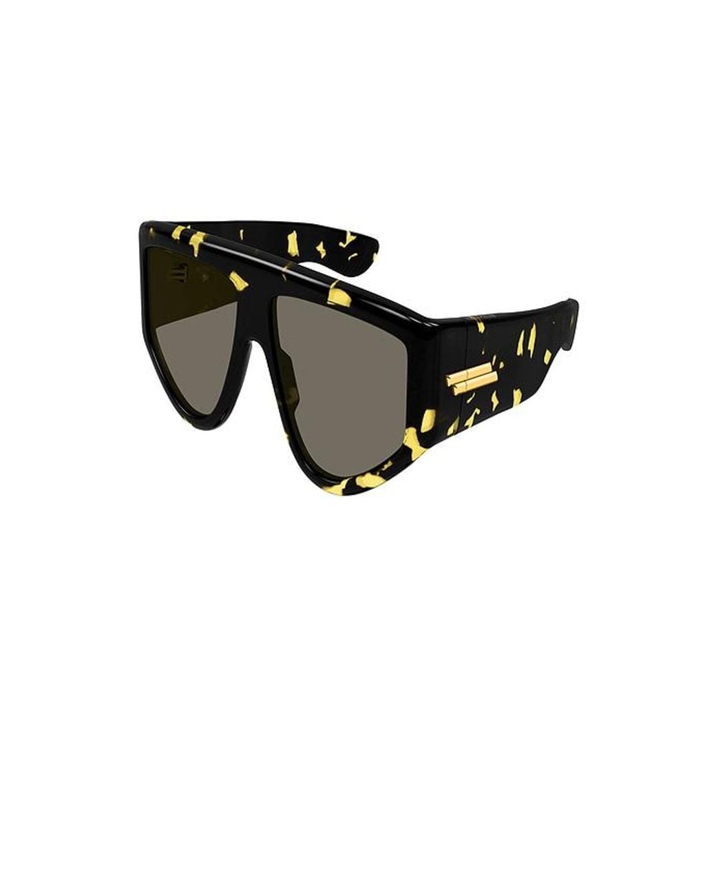 Bottega Veneta Black Shield Sunglasses