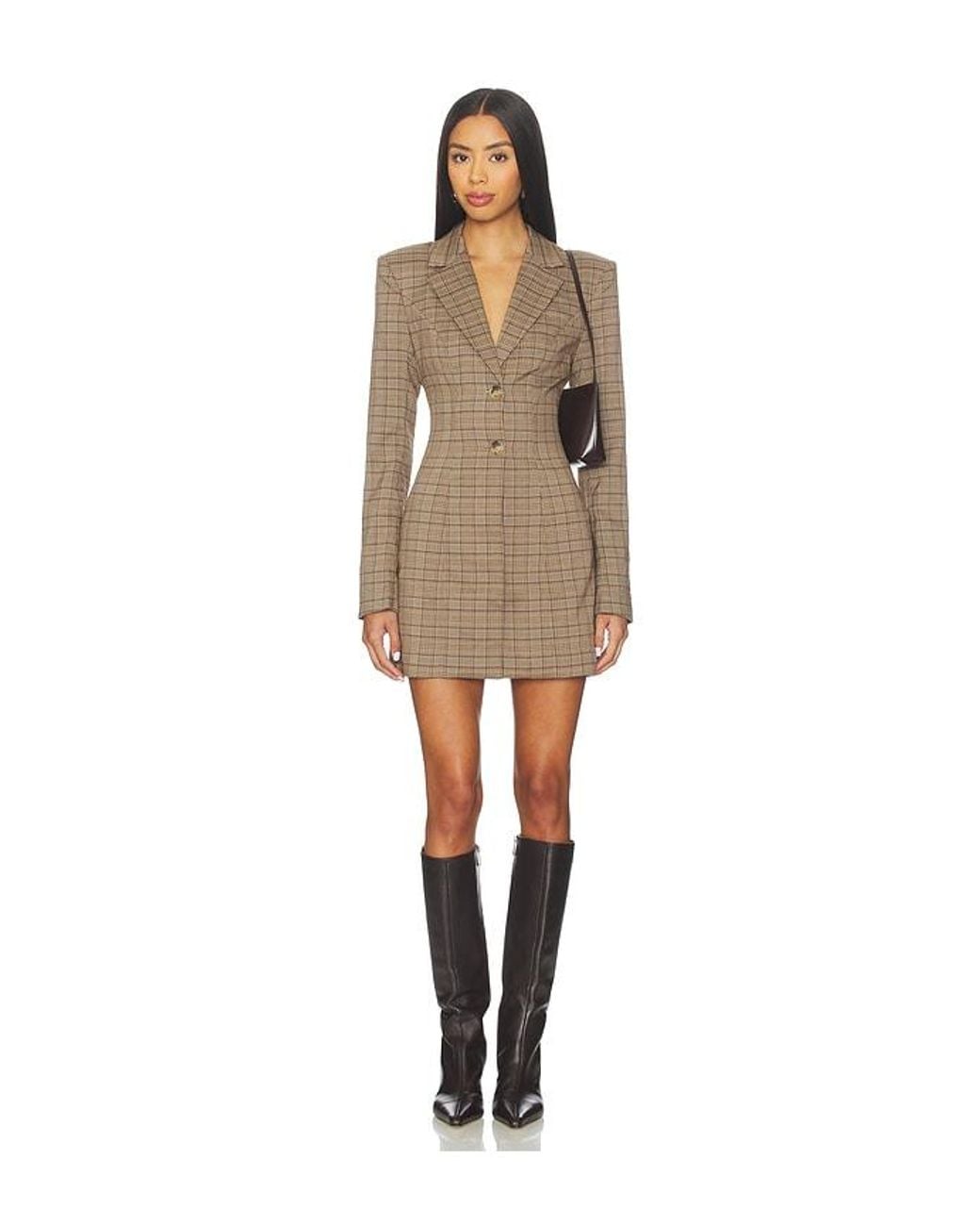 MAJORELLE Natural Dolly Blazer Dress