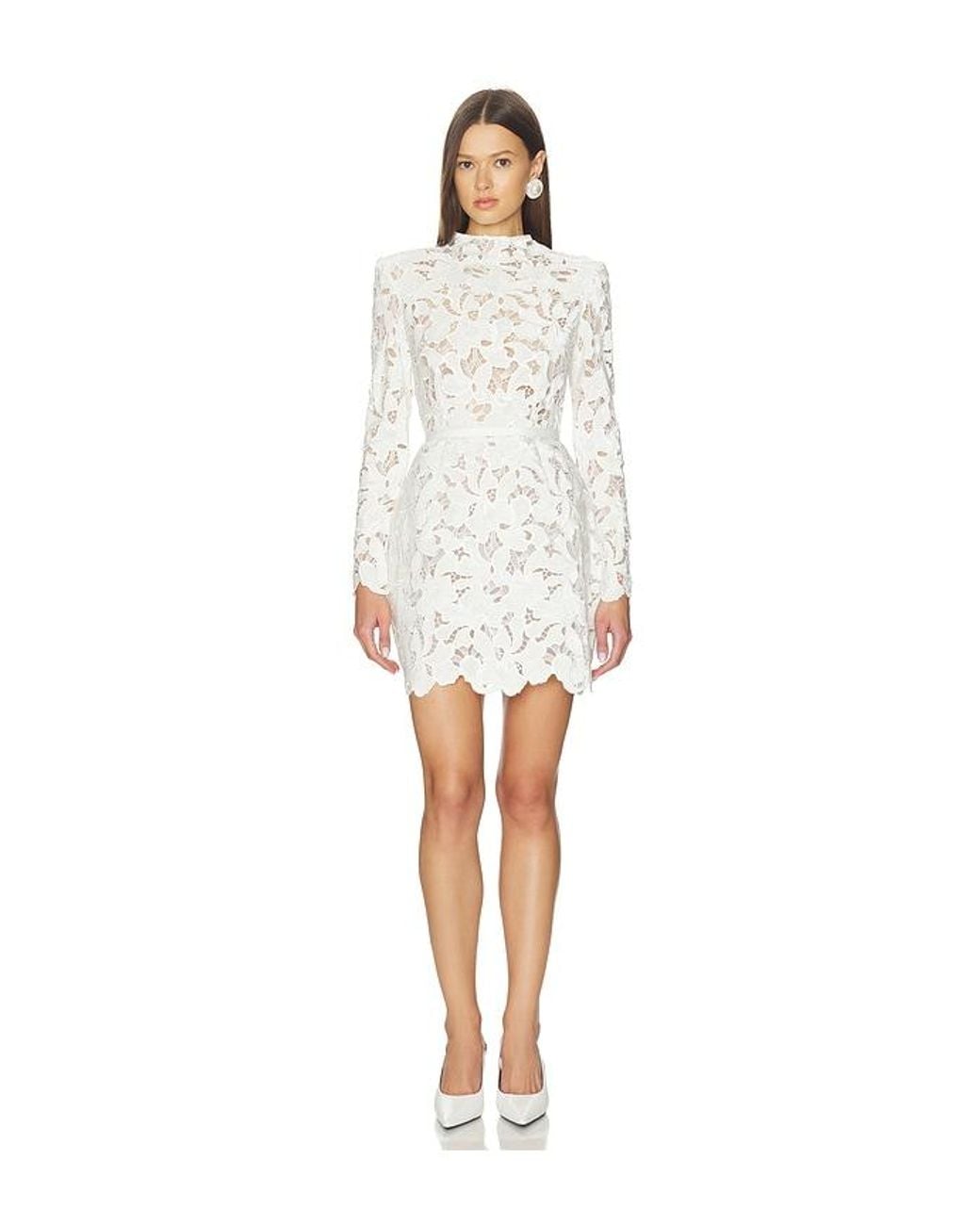 Nadine Merabi White Lydia Dress