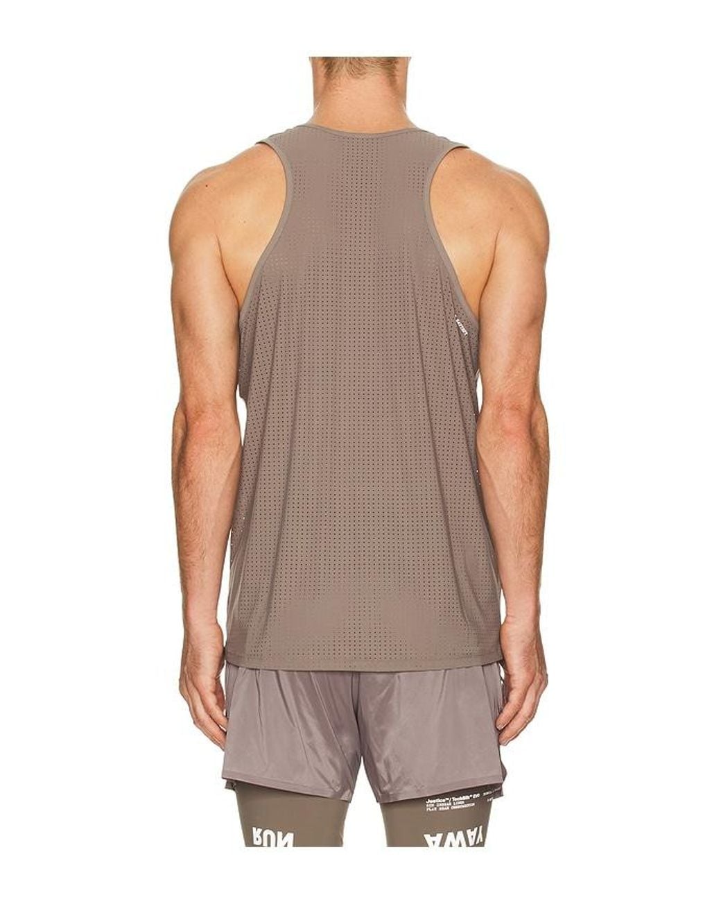Satisfy Brown Space O Singlet for men