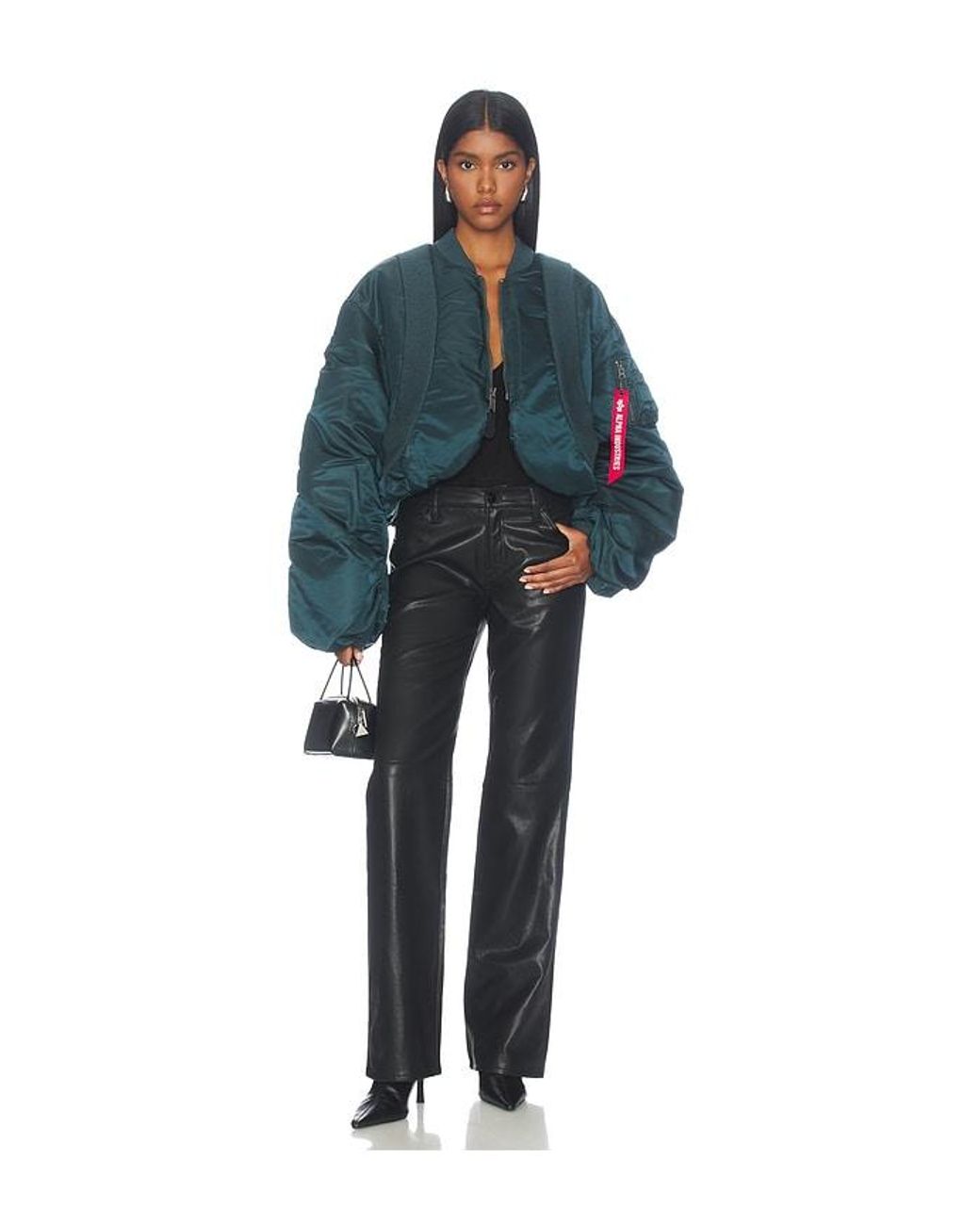 Alpha Industries Blue Ma-1 Oversized Fit Flight Jacket