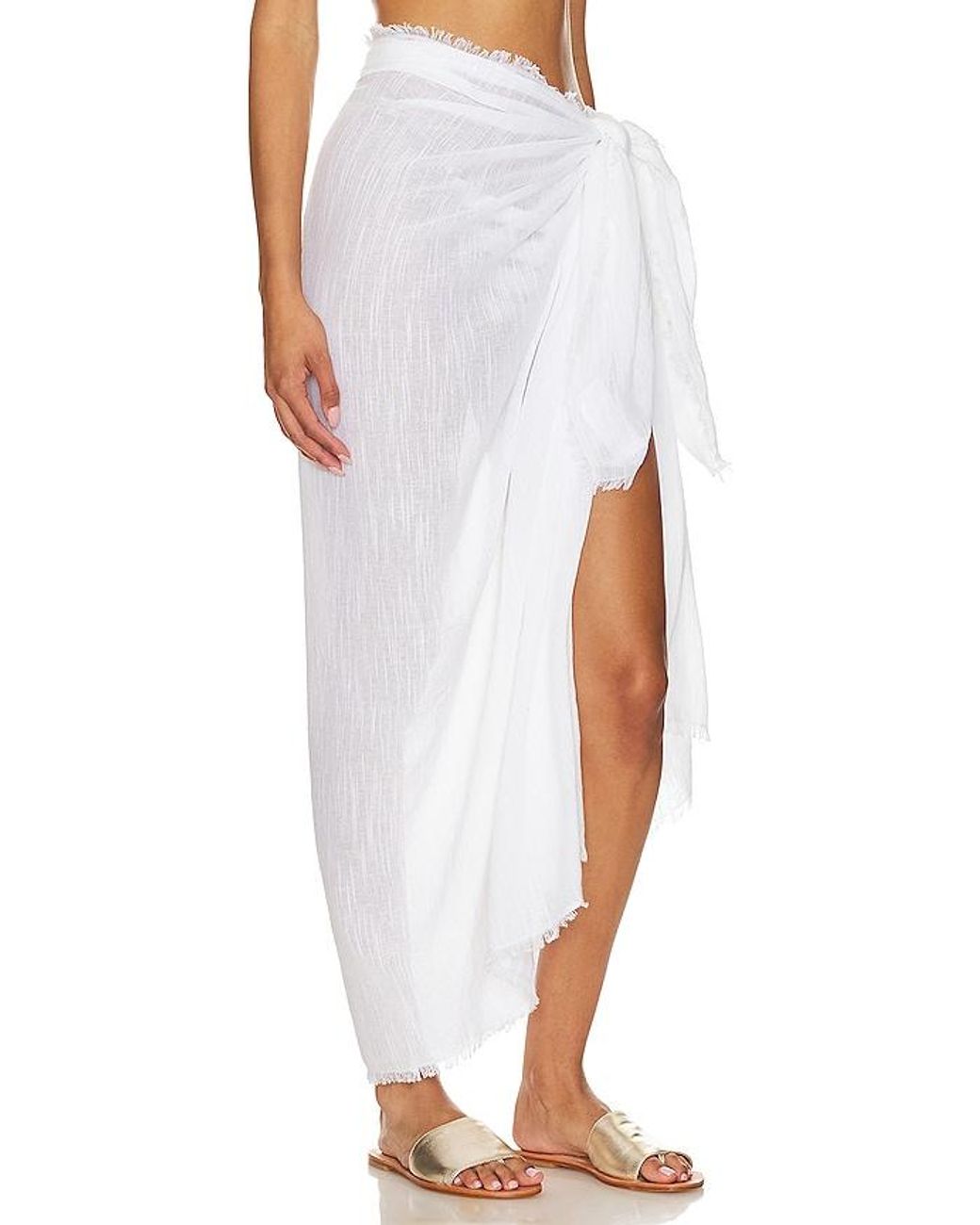 Seafolly White Textured Beach Wrap
