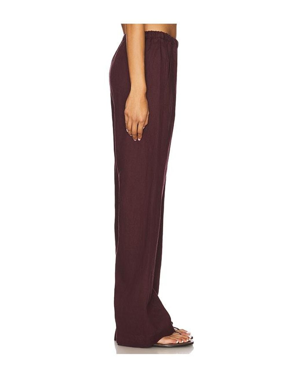 Enza Costa Red X Revolve Everywhere Pants