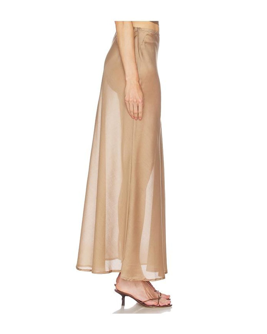 SOLAQUA Natural Francesca Bias Skirt