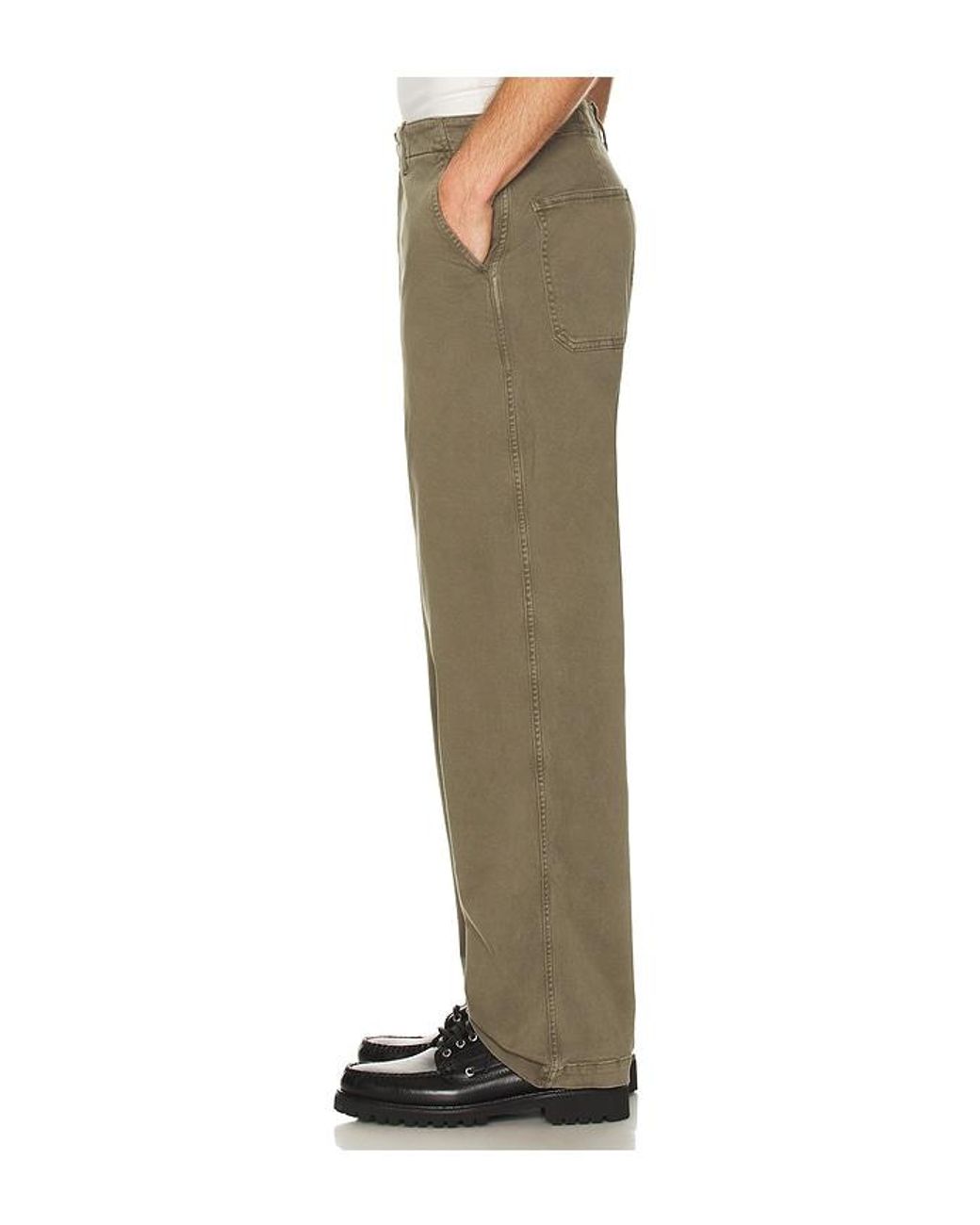 FRAME Green Cotton Chino Pants for men